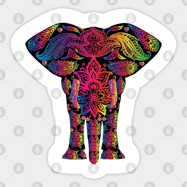 Elephant pattern Sticker by Totallytees55